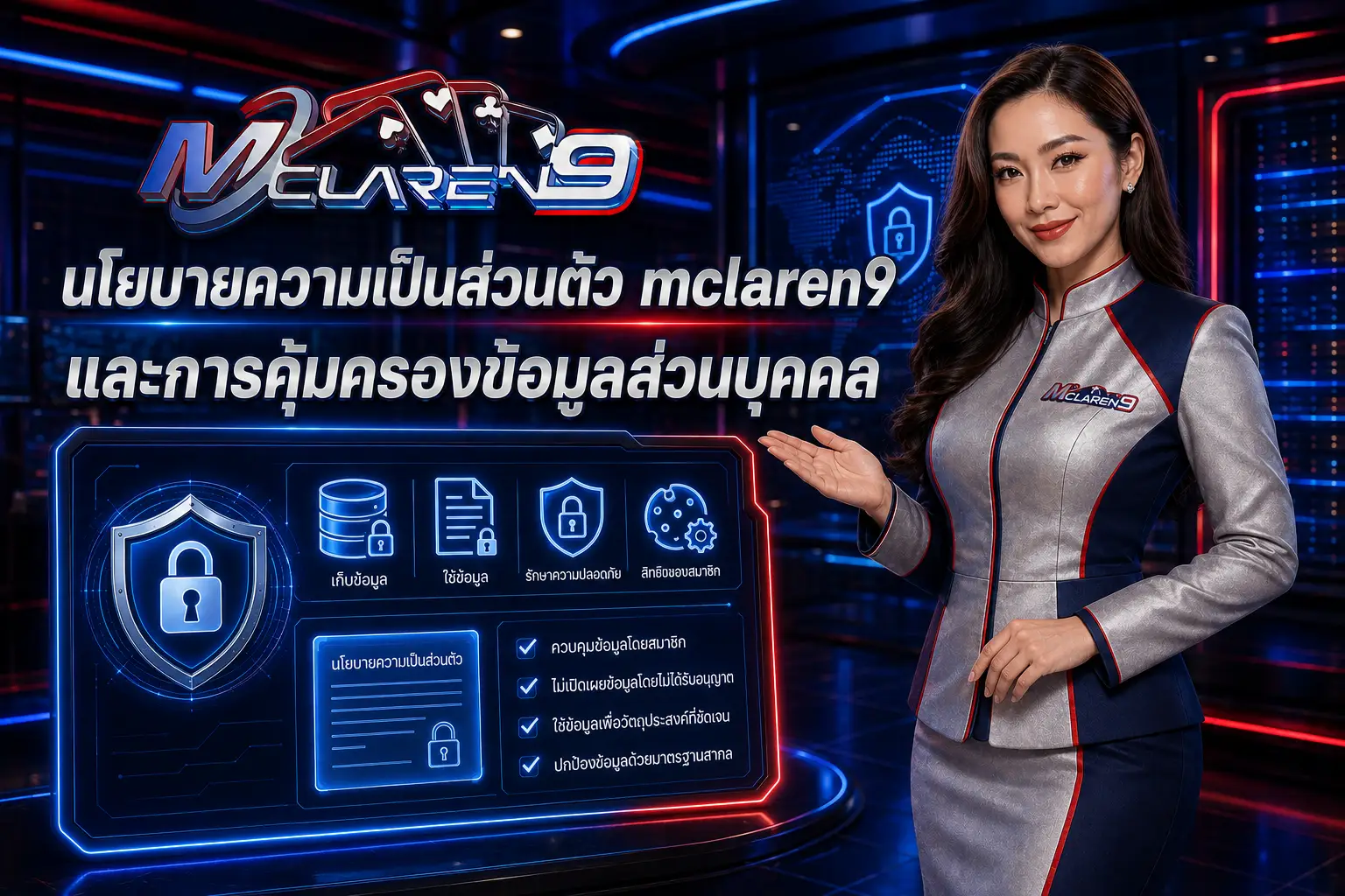 นโยบายความเป็นส่วนตัว mclaren9 และการคุ้มครองข้อมูลส่วนบุคคล