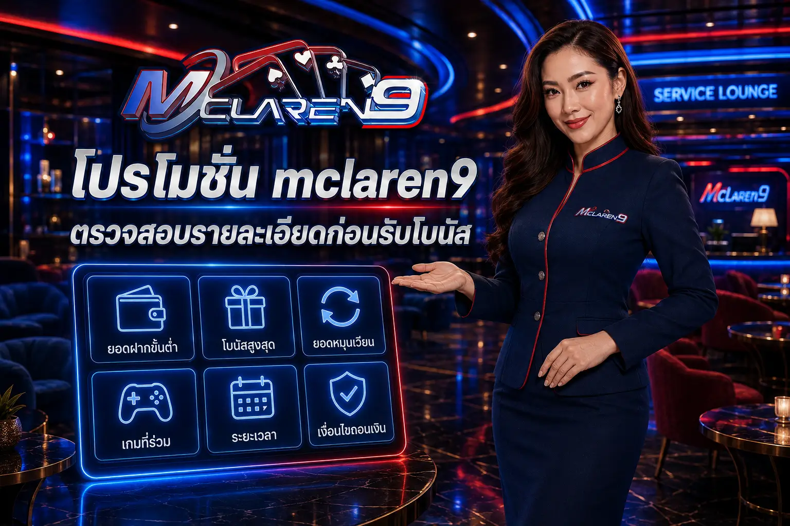 โปรโมชั่น mclaren9 ตรวจสอบรายละเอียดก่อนรับโบนัส